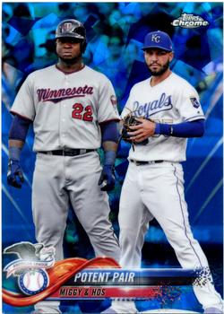 2018 Topps Chrome Sapphire Edition #262 Potent Pair Front