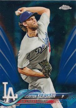 2018 Topps Chrome Sapphire Edition #350 Clayton Kershaw Front