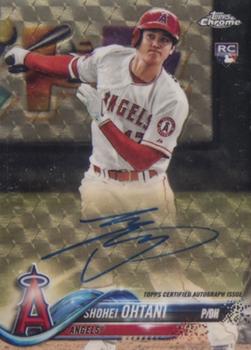 2018 Topps Chrome Sapphire Edition - Rookie Autographs SuperFractor #AC-SO Shohei Ohtani Front
