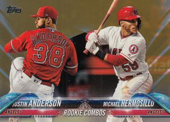 2018 Topps Update - Gold #US52 Michael Hermosillo / Justin Anderson Front