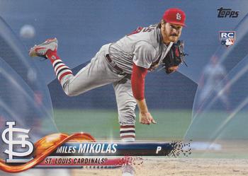 2018 Topps Update - Father's Day Powder Blue #US12 Miles Mikolas Front