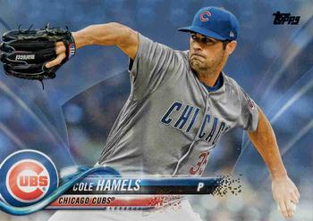 2018 Topps Update - Father's Day Powder Blue #US32 Cole Hamels Front
