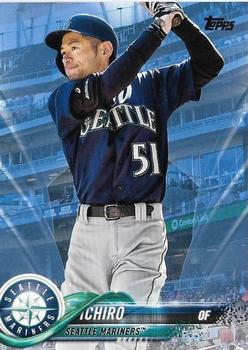 2018 Topps Update - Father's Day Powder Blue #US100 Ichiro Front
