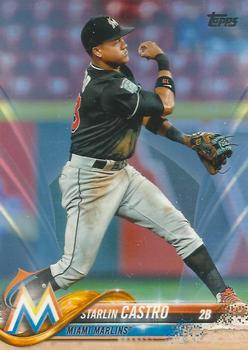 2018 Topps Update - Father's Day Powder Blue #US136 Starlin Castro Front