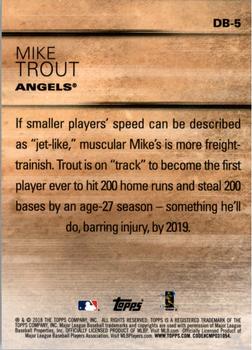 2018 Topps Update - Don't Blink #DB-5 Mike Trout Back