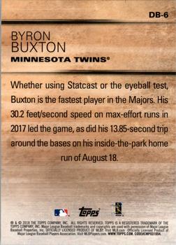 2018 Topps Update - Don't Blink #DB-6 Byron Buxton Back