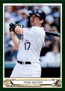 2005 UD Origins #69 Todd Helton Front