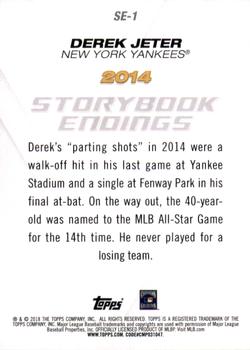 2018 Topps Update - Storybook Endings #SE-1 Derek Jeter Back