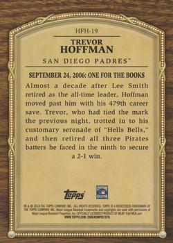 2018 Topps Update - Hall of Famer Highlights #HFH-19 Trevor Hoffman Back