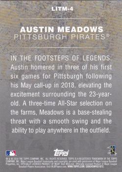 2018 Topps Update - Legends in the Making Blue #LITM-4 Austin Meadows Back
