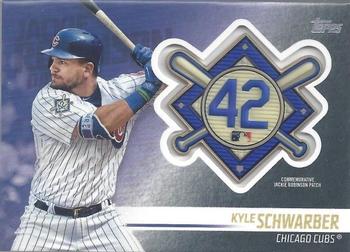 2018 Topps Update - Jackie Robinson Day Manufactured Patch #JRP-KS Kyle Schwarber Front