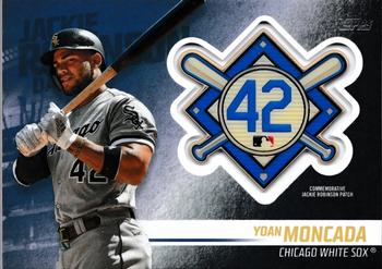 2018 Topps Update - Jackie Robinson Day Manufactured Patch #JRP-YO Yoan Moncada Front