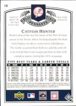 2005 UD Past Time Pennants #16 Catfish Hunter Back