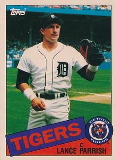 1985 Topps Mini Test Issue #160 Lance Parrish Front