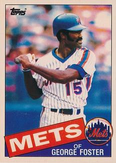 1985 Topps Mini Test Issue #170 George Foster Front