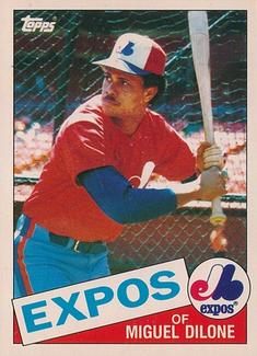 1985 Topps Mini Test Issue #178 Miguel Dilone Front