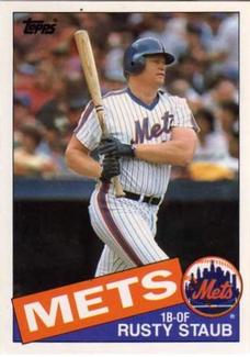 1985 Topps Mini Test Issue #190 Rusty Staub Front