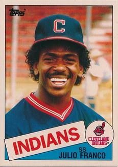 1985 Topps Mini Test Issue #237 Julio Franco Front