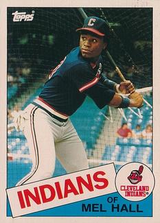 1985 Topps Mini Test Issue #263 Mel Hall Front