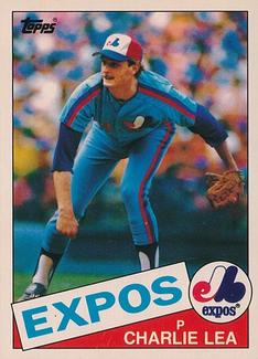 1985 Topps Mini Test Issue #345 Charlie Lea Front