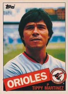 1985 Topps Mini Test Issue #445 Tippy Martinez Front