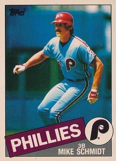 1985 Topps Mini Test Issue #500 Mike Schmidt Front