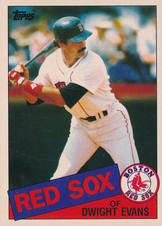 1985 Topps Mini Test Issue #580 Dwight Evans Front