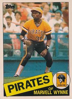 1985 Topps Mini Test Issue #615 Marvell Wynne Front