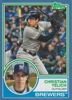 2018 Topps Update - 1983 Topps Baseball 35th Anniversary Blue #83-11 Christian Yelich Front