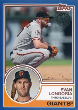 2018 Topps Update - 1983 Topps Baseball 35th Anniversary Blue #83-33 Evan Longoria Front