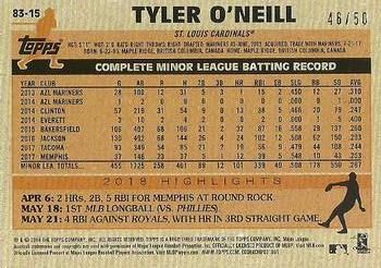 2018 Topps Update - 1983 Topps Baseball 35th Anniversary Gold #83-15 Tyler O'Neill Back