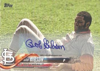 2018 Topps Update - Base Variation Autographs #US111 Bob Gibson Front