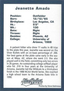 1994 Colorado Silver Bullets #NNO Jeanette Amado Back