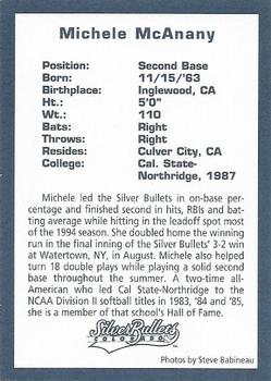1994 Colorado Silver Bullets #NNO Michele McAnany Back