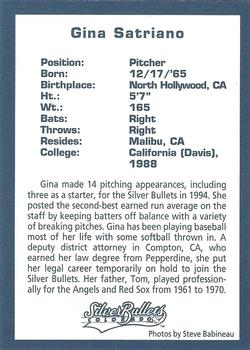 1994 Colorado Silver Bullets #NNO Gina Satriano Back