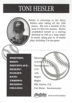 1997 Colorado Silver Bullets #NNO Toni Heisler Back