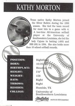 1997 Colorado Silver Bullets #NNO Kathy Morton Back