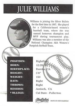 1997 Colorado Silver Bullets #NNO Julie Williams Back
