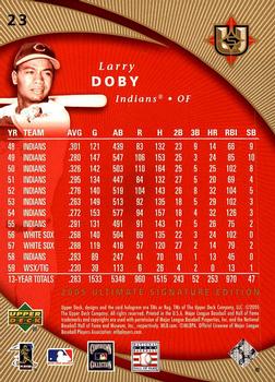 2005 UD Ultimate Signature Edition #23 Larry Doby Back