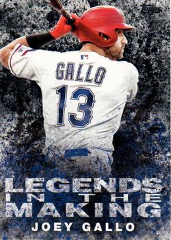 2018 Topps Update - Legends in the Making Black #LITM-16 Joey Gallo Front