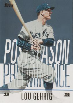 2018 Topps Update - Postseason Preeminence Blue #PO-2 Lou Gehrig Front
