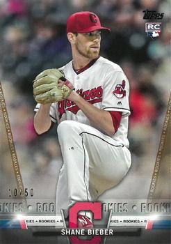 2018 Topps Update - Salute Gold #S-34 Shane Bieber Front