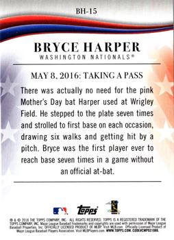 2018 Topps Update - Bryce Harper Highlights Blue #BH-15 Bryce Harper Back