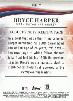 2018 Topps Update - Bryce Harper Highlights Blue #BH-17 Bryce Harper Back