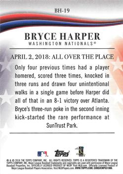 2018 Topps Update - Bryce Harper Highlights Blue #BH-19 Bryce Harper Back