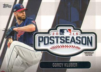 2018 Topps Update - MLB Postseason Logo Manufactured Patch #PSL-CL Corey Kluber Front