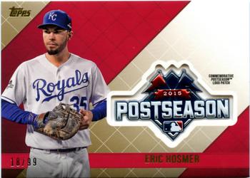 2018 Topps Update - MLB Postseason Logo Manufactured Patch Gold #PSL-EH Eric Hosmer Front