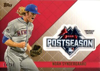 2018 Topps Update - MLB Postseason Logo Manufactured Patch Gold #PSL-NS Noah Syndergaard Front