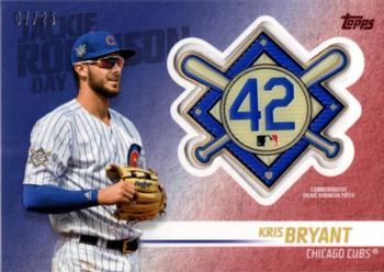 2018 Topps Update - Jackie Robinson Day Manufactured Patch Red #JRP-KB Kris Bryant Front