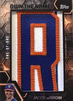 2018 Topps Update - Own The Name #OTN-JD Jacob deGrom Front